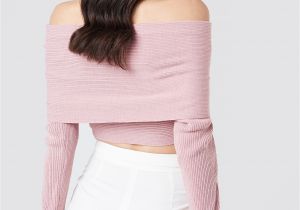 Light Purple Crop top Sweaters Womens Sweaters Jumpers Knitwear Na Kd Com