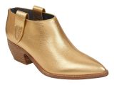 Light Tan Booties A Minimalist Profile and A Low Curved Heel Give the Dorie Bootie An