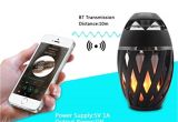 Light Up Bluetooth Speakers 2018 Portable Bluetooth Speaker Led Fake Fire Flame Lamp Holiday