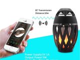 Light Up Bluetooth Speakers 2018 Portable Bluetooth Speaker Led Fake Fire Flame Lamp Holiday