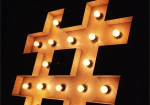Light Up Initials Hashtag Hire for A95 Light Up Shapes Pinterest