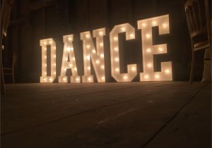 Light Up Initials Light Up Dance Letters at Stansted Barn Kent Bespoke Light Up