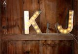 Light Up Initials Vintage Barn Wedding Light Up Initials tollgate Farms Novi