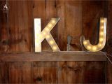 Light Up Initials Vintage Barn Wedding Light Up Initials tollgate Farms Novi