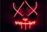 Light Up Masks for Raves Amazon Com Halloween Mask Led Light Up Funny Mask From the Purge