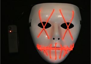 Light Up Masks for Raves Halloween Mask Led Light Up Funny Mask From the Purge Election Year