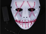 Light Up Masks for Raves Halloween Mask Led Light Up Funny Mask From the Purge Election Year