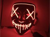 Light Up Masks for Raves Halloween Mask Led Light Up Funny Masks the Purge Election Year