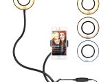 Light Up when Phone Ringing 2018 New Usb Power Led Selfie Ring Light with Mobile Phone Clip
