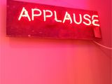 Light Up Word Signs Pink Neon Applause Sign Neon Signs Pinterest Neon Signs