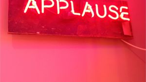 Light Up Word Signs Pink Neon Applause Sign Neon Signs Pinterest Neon Signs