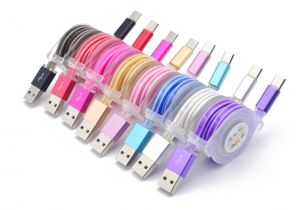 Lighted Charging Cable Led Light Up Flat Noodle Micro Usb Cable Type C for Samsung I5