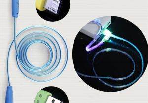 Lighted Charging Cable Usa Usb Charger Cable Fit for iPhone 5 5 6 Led Light Up Glow Data