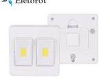 Lighted Dimmer Switch Magnetic Ultra Bright Mini Cob Led Wall Light Switch Night Light