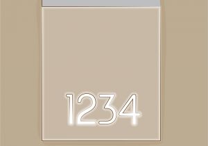 Lighted House Number Sign 3 Ways to Illuminate House Numbers Wikihow