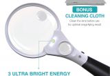 Lighted Magnifying Glass Walmart Magnipros 3 Ultra Bright Led Lights 3x 4 5x 25x Power Handheld