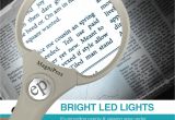 Lighted Magnifying Glass Walmart Magnipros 3 Ultra Bright Led Lights 3x 4 5x 25x Power Handheld