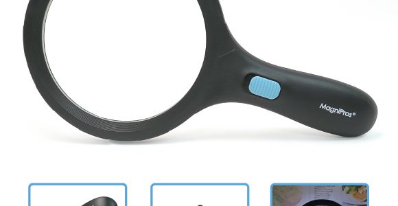 Lighted Magnifying Glass Walmart Magnipros 5 5 Jumbo Handheld Magnifying Glass with 12 Bright Led