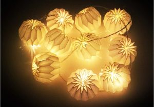 Lighted Paper Lanterns Amazon Com Bosheng Diy White Diamond Shaped White Lanterns String