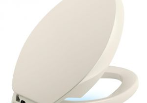 Lighted toilet Seat Kohler Purefresh Elongated Closed Front toilet Seat In Biscuit K