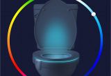 Lighted toilet Seat Lumilux Advanced 16 Color Motion Sensor Led toilet Bowl Night