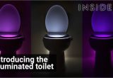 Lighted toilet Seat the Illumibowl Light Up toilet Youtube