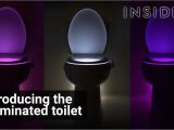 Lighted toilet Seat the Illumibowl Light Up toilet Youtube
