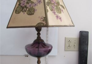 Lighting Stores In orlando Vintage Amethyst Purple Glass Light Lamp Table Mable Base original