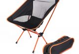 Lightweight Heavy Duty Beach Chairs Chair One Compact Folding Camp Chair Black orange Moon Chair In