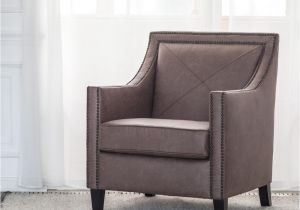 Lisbeth Swivel Accent Chair David Pu Leather Nailhead Arm Chair Devore Brown