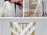 Lisbeth Swivel Accent Chair Tutorial 6 Chair Sashes Created with organza Rolls • Diy