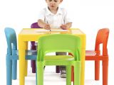 Little Tikes Bright N Bold Table and Chair Set Blue Green Amazon Com tot Tutors Kids Plastic Table and 4 Chairs Set Vibrant