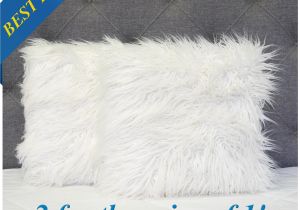 Long Distance Light Up Pillow for Sale Amazon Com Sweet Home Collection 2pk Mongolian Long Hair Decorative