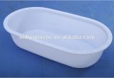 Long Portable Bathtub Hdpe Injection Long Plastic Bath Tubs Oval Plastic Tub for