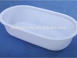 Long Portable Bathtub Hdpe Injection Long Plastic Bath Tubs Oval Plastic Tub for