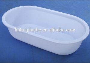 Long Portable Bathtub Hdpe Injection Long Plastic Bath Tubs Oval Plastic Tub for