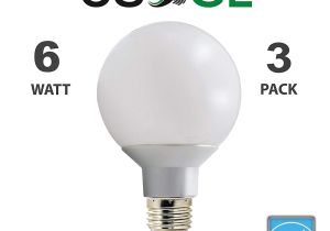 Low Wattage Light Bulbs 6 Pack Led G25 Vanity Globe Light Bulb Dimmable 6w 40 Watt