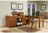 Lowes Brown Office Chairs Shop Whalen San Luis Honey Maple Executive Desk at Lowes Com