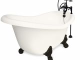 Lowes Clawfoot Bathtub American Bath Factory ascot 60 In Bisque Acrylic Clawfoot
