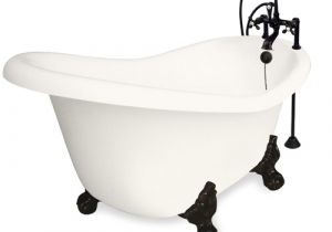 Lowes Clawfoot Bathtub American Bath Factory ascot 60 In Bisque Acrylic Clawfoot