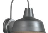 Lowes Led Security Lights Shop Portfolio Ellicott 13 12 In H Galvanized Dark Sky Outdoor Wall