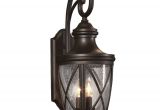 Lowes Outdoor Hanging Lamps Shop Allen Roth Castine 23 75 In H Rubbed Bronze Outdoor Wall