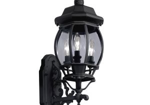 Lowes Outdoor Hanging Lamps Shop Portfolio 22 68 In H Black Outdoor Wall Light at Lowes Com