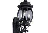 Lowes Outdoor Lighting Dusk to Dawn Shop Portfolio 22 68 In H Black Outdoor Wall Light at Lowes Com