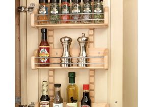 Lowes Rubbermaid Spice Rack Shop Rev A Shelf 13 125 In W X 25 In Tier Door Wall Mount Wood Spice