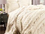 Lush Decor Belle 4-piece Comforter Set King Ivory Add New Life to Your Bedroom with This Flirty Feminine Four Piece