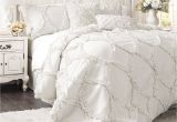 Lush Decor Belle 4 Piece Comforter Set King White Master Bedroom Chandeliers Ideas and Pictures Master Bedroom