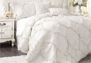 Lush Decor Belle 4-piece Comforter Set Queen White Master Bedroom Chandeliers Ideas and Pictures Master Bedroom