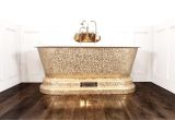 Luxury Bathtubs Uk Windsor Bath with Pure Gold Style Mosaic Exterior