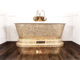 Luxury Bathtubs Uk Windsor Bath with Pure Gold Style Mosaic Exterior